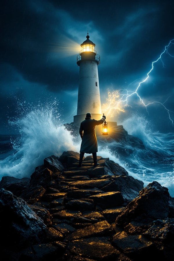 灯塔守护人 The Lighthouse Keeper 灯塔守护人 海报